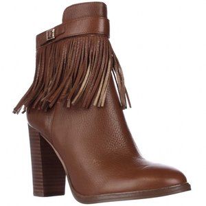 Womens Ivanka Trump Preta Fringe Ankle Boots - Light Brown Size 8